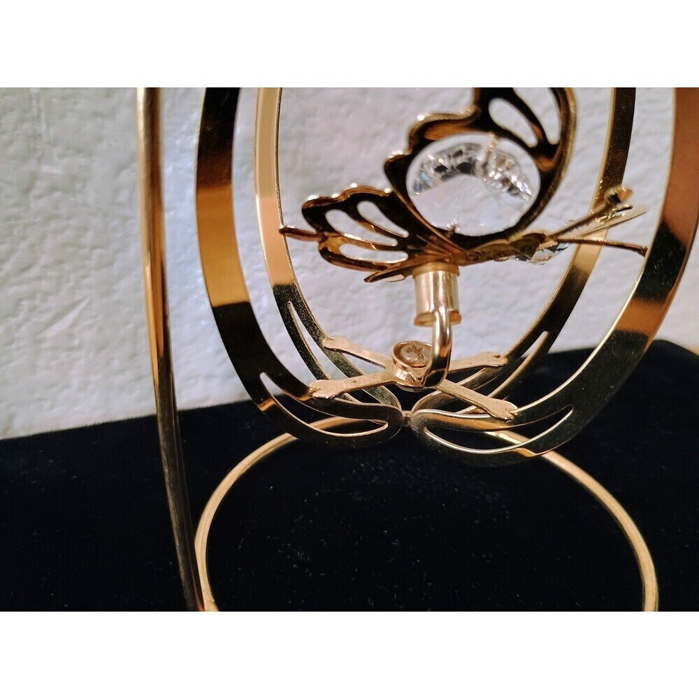 Mascot INC USA 24k Gold Plated Austria Crystal Butterfly Hanging - Picture 9 of 9